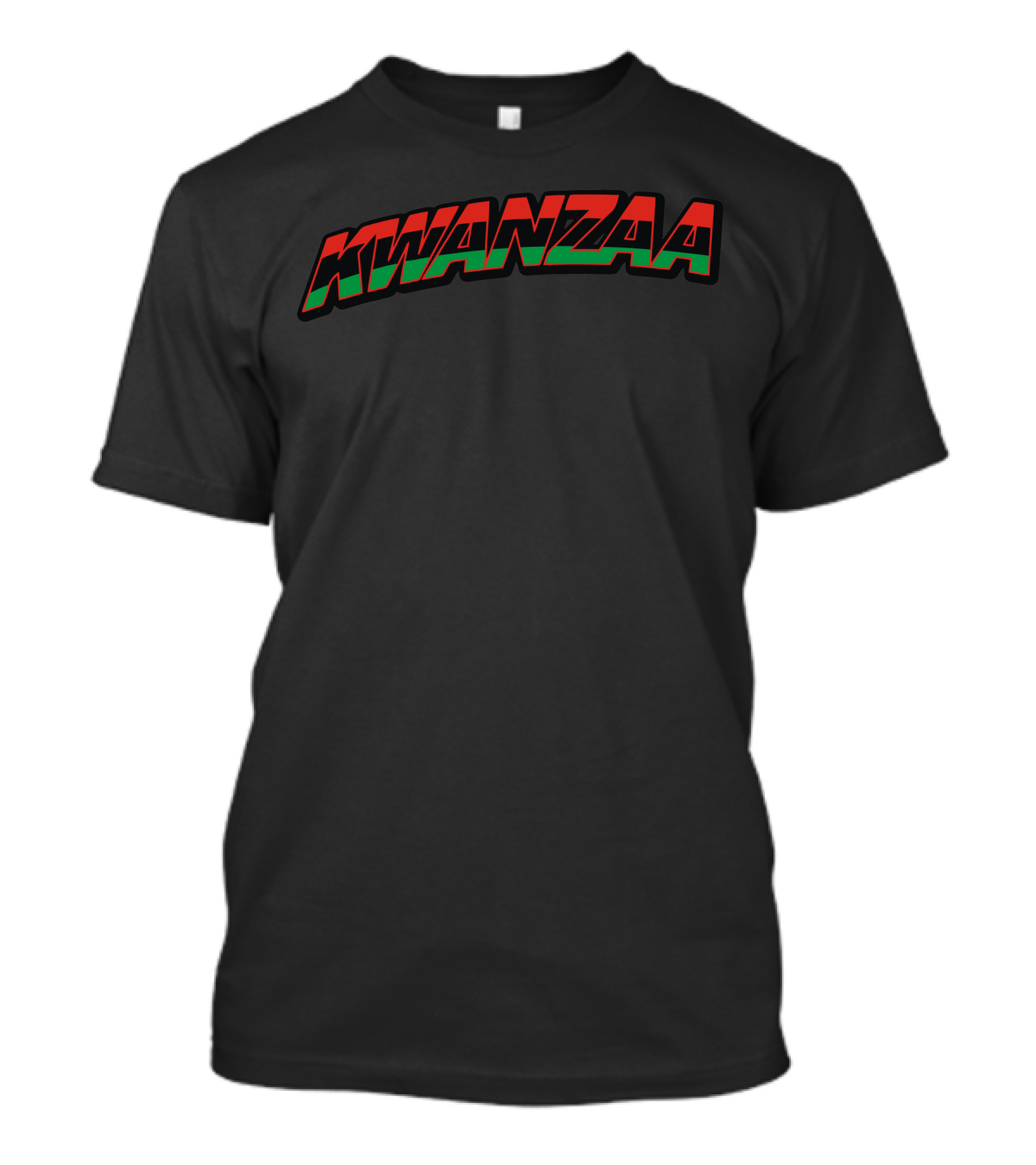 Kwanzaa Red Green Bold Block Letters T-Shirt