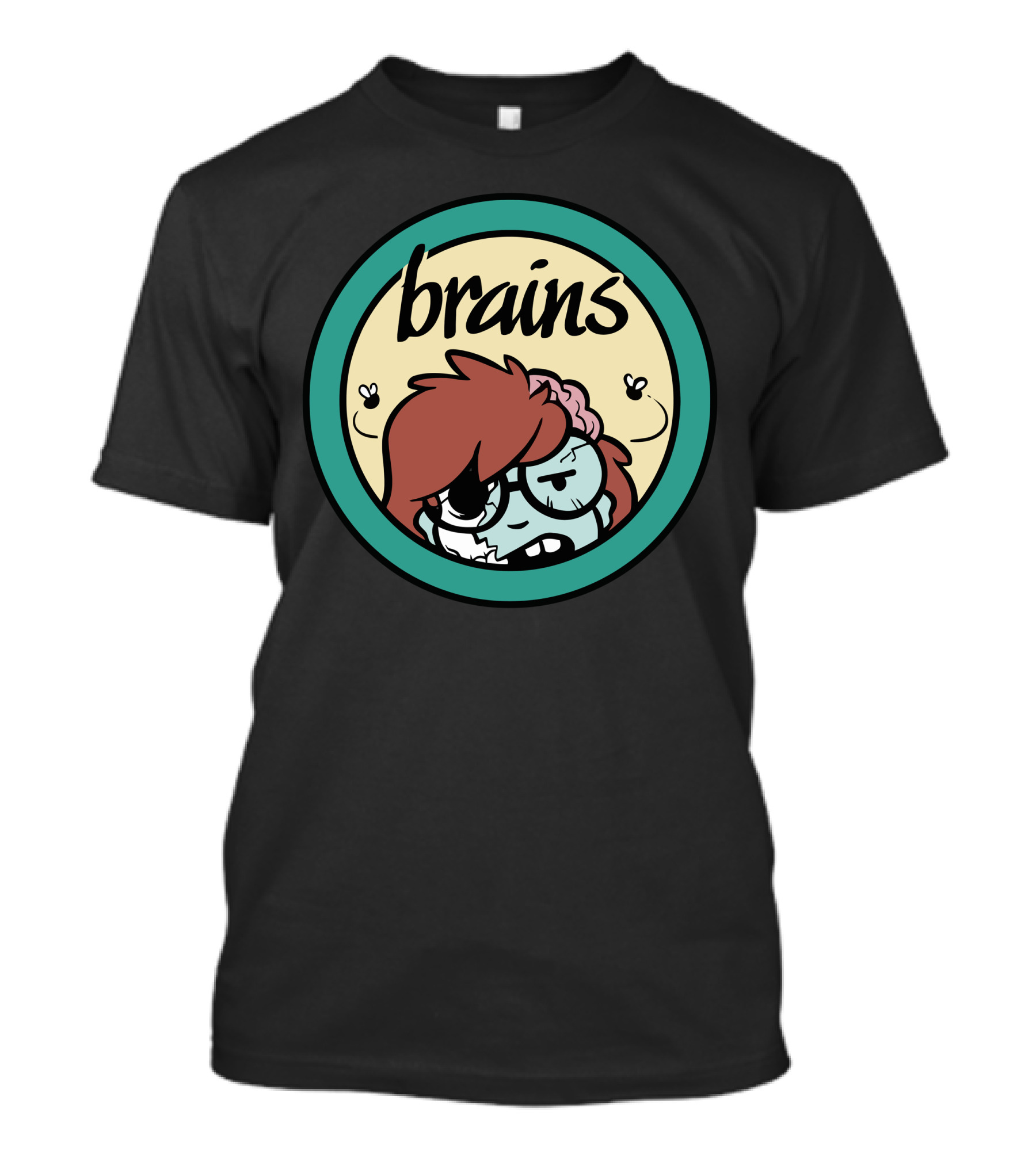 LawndaleS Undead Brains Zombie Circle T-Shirt