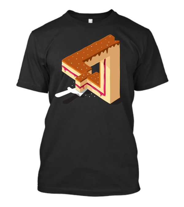 Impossible Layer Cake Optical Illusion T-Shirt