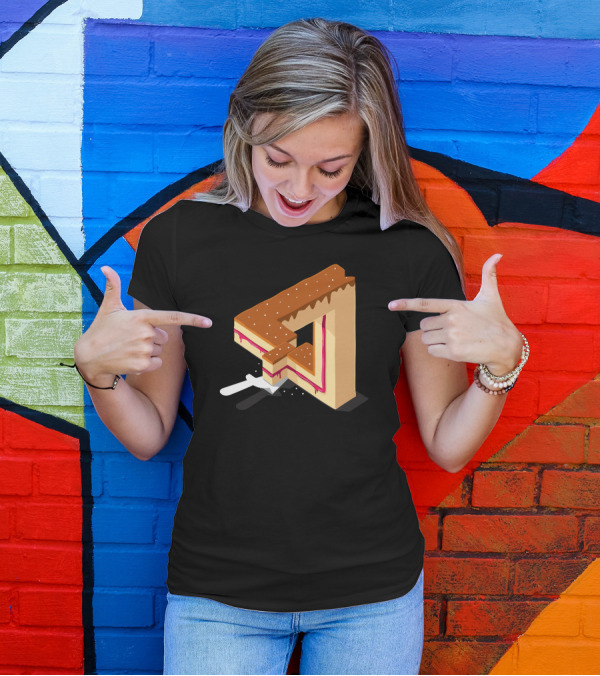 Impossible Layer Cake Optical Illusion T-Shirt