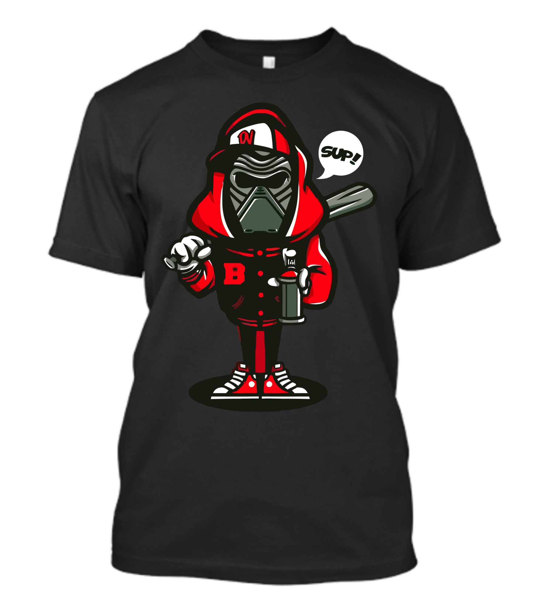 Sup Kylo Ren Street Style Retro Character With Baseball Bat T-Shirt