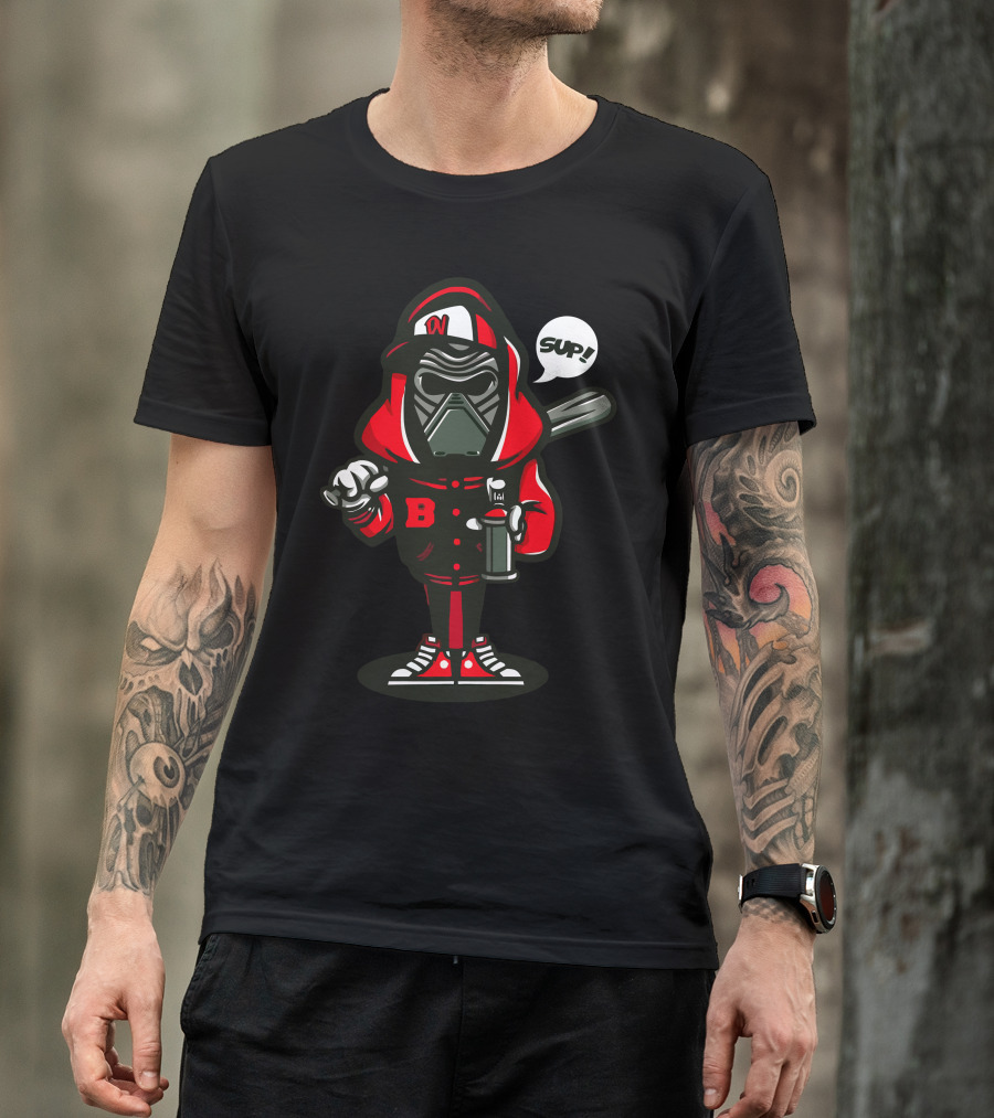Sup Kylo Ren Street Style Retro Character With Baseball Bat T-Shirt
