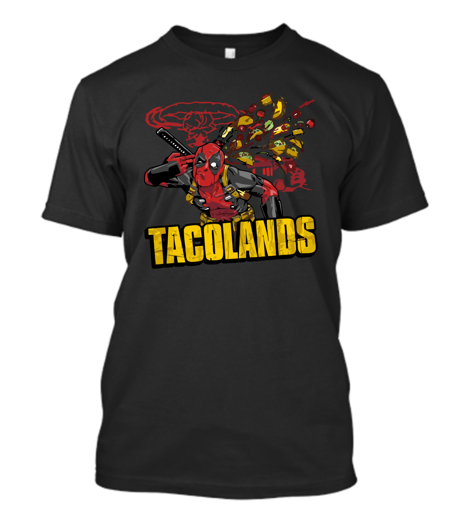 Tacolands Deadpool Taco Explosion T-Shirt