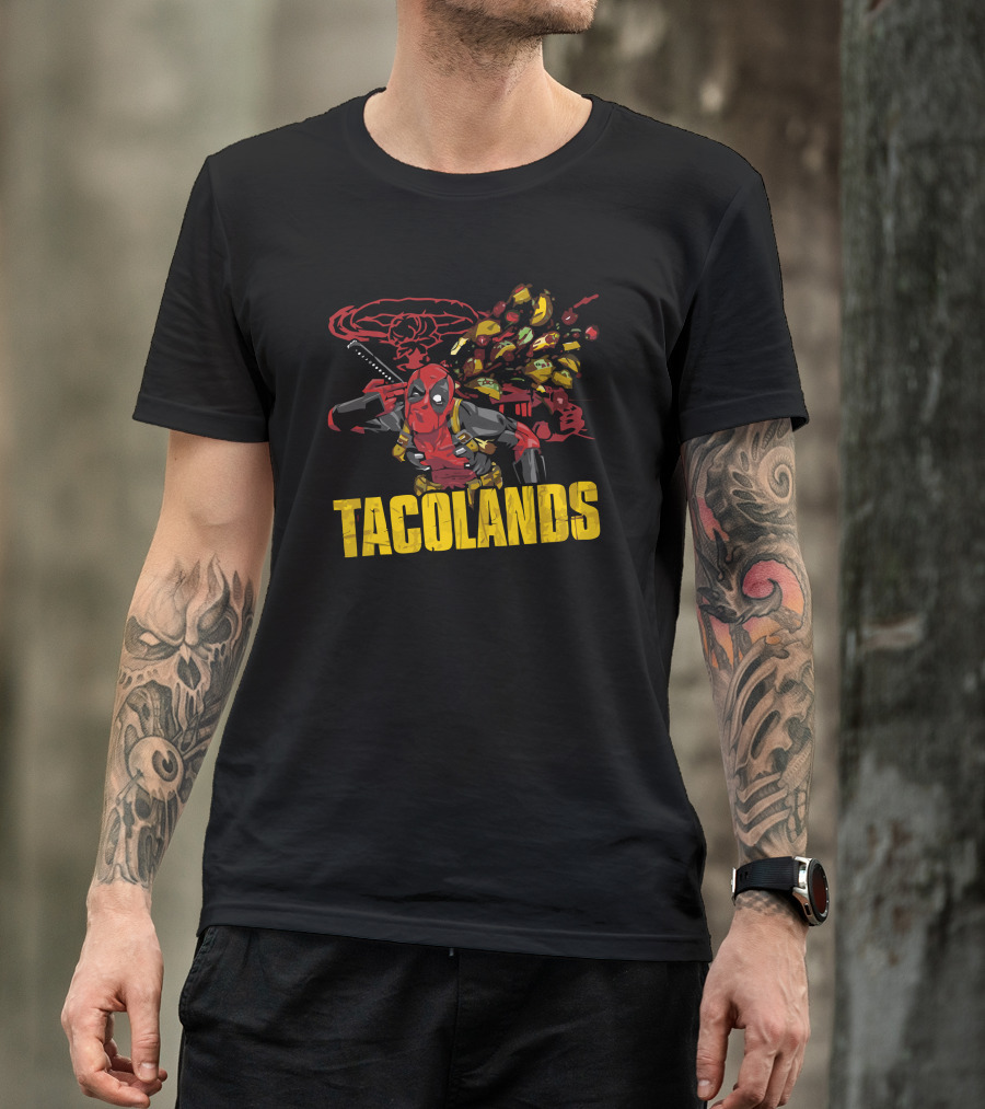 Tacolands Deadpool Taco Explosion T-Shirt