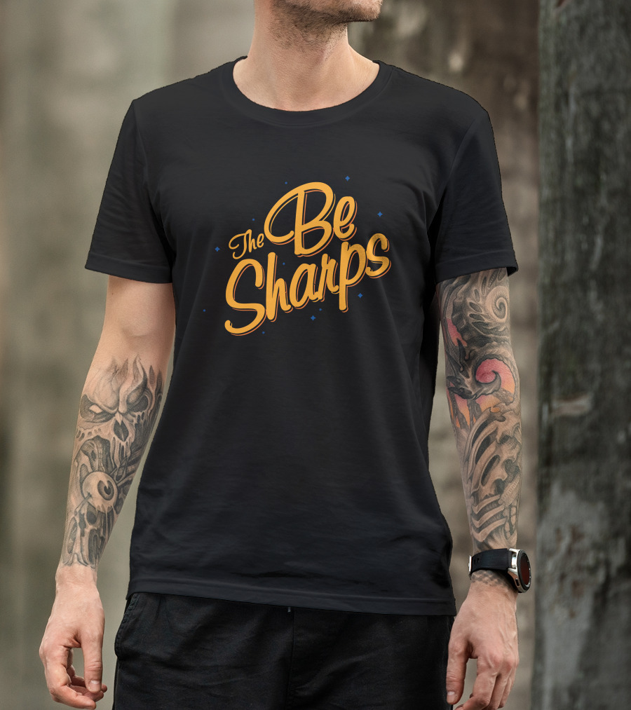 The Be Sharps Yellow Lettering Music Group T-Shirt