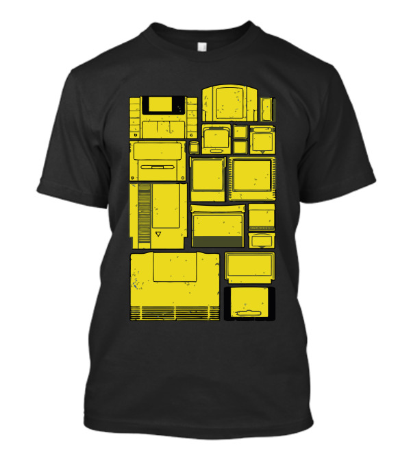 The Cartridge Family Vintage Gaming Cartridge Collection Retro Blocks T-Shirt