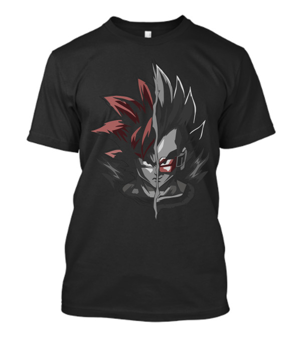 Vegeta Fusion Half Faces Dragon Ball Z The Prince And The Warrior T-Shirt