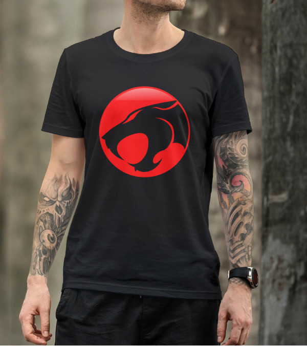 Thundercats Logo Red Black Icon Cool T-Shirt