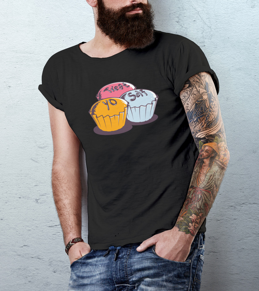 Treat Yo Self Cupcake Trio T-Shirt