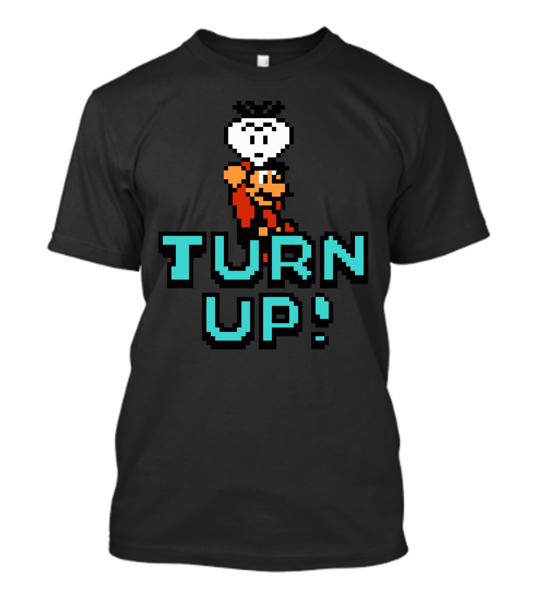 Super Mario Bros Turn Up Pixel T-Shirt