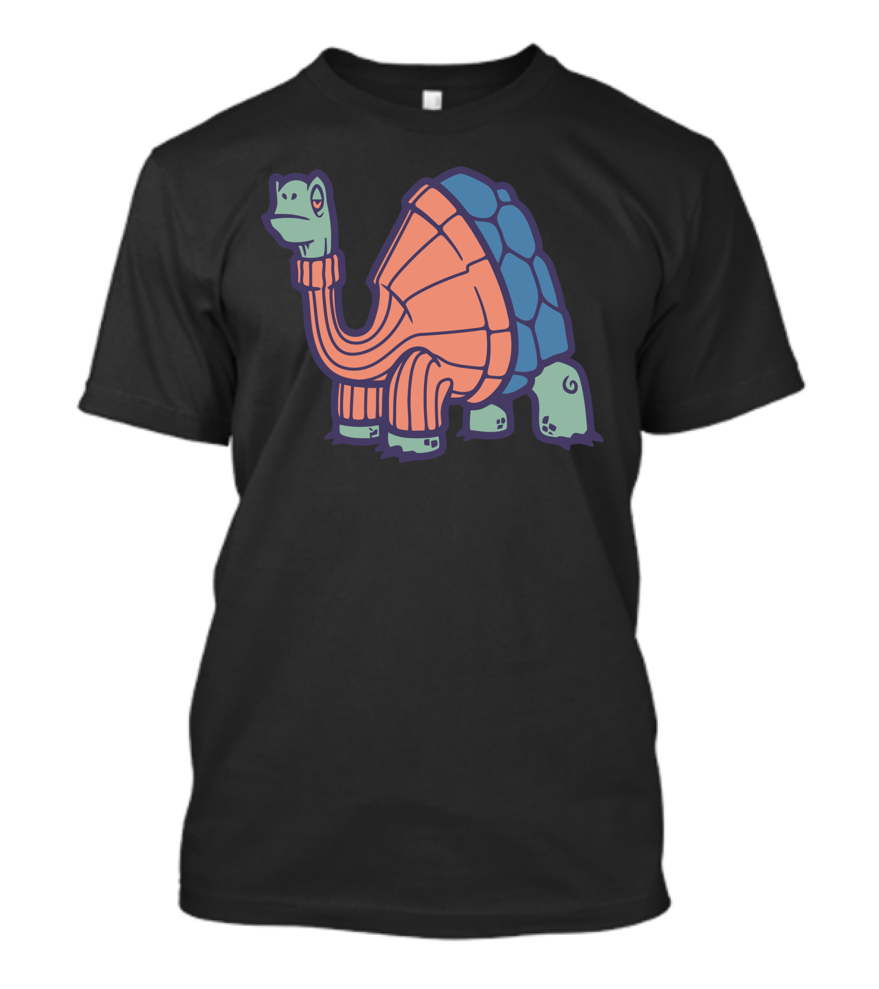 Turtle Wearing Turtleneck T-Shirt