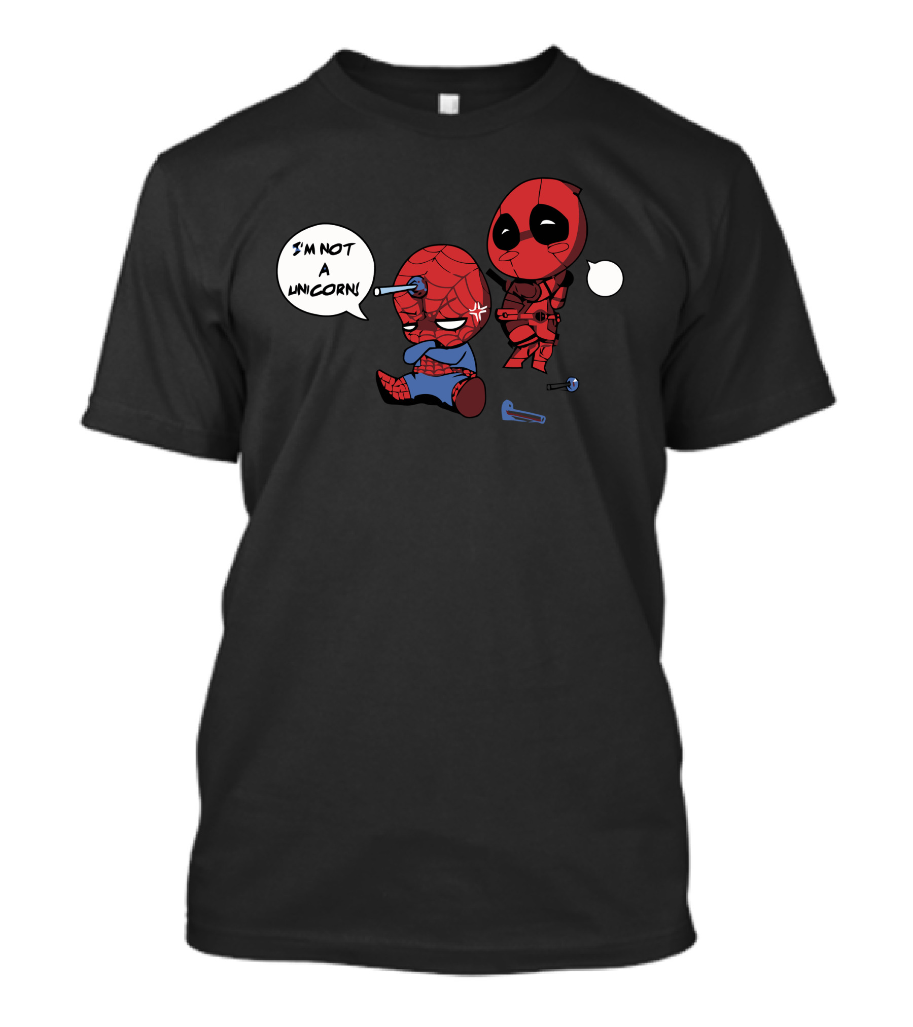 I'm Not A Unicorn Spidey And Deadpool T-Shirt