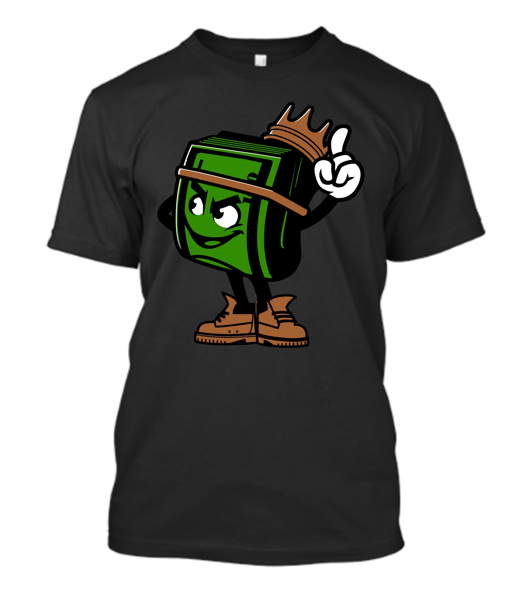 Cash King With Crown And Boots T-Shirt