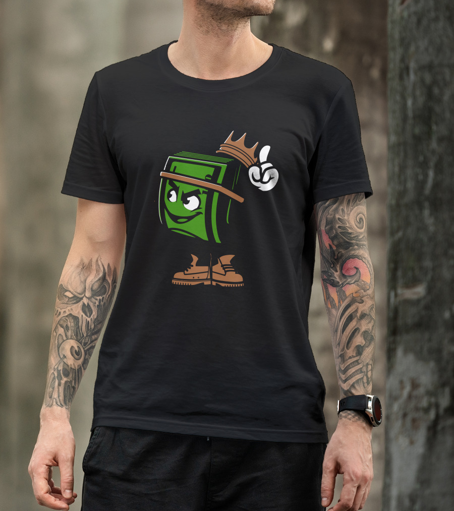 Cash King With Crown And Boots T-Shirt