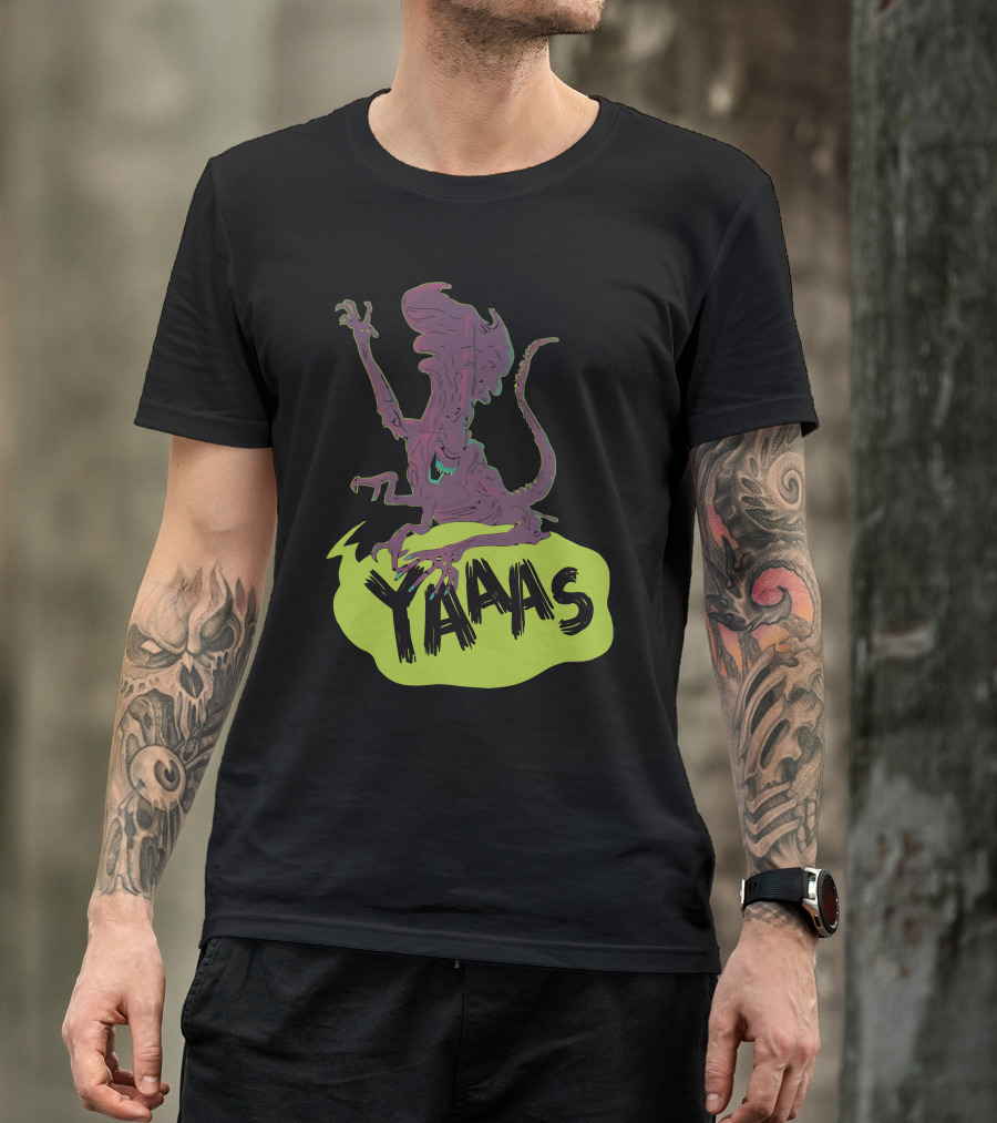 Yaaas Alien Creature Embrace T-Shirt