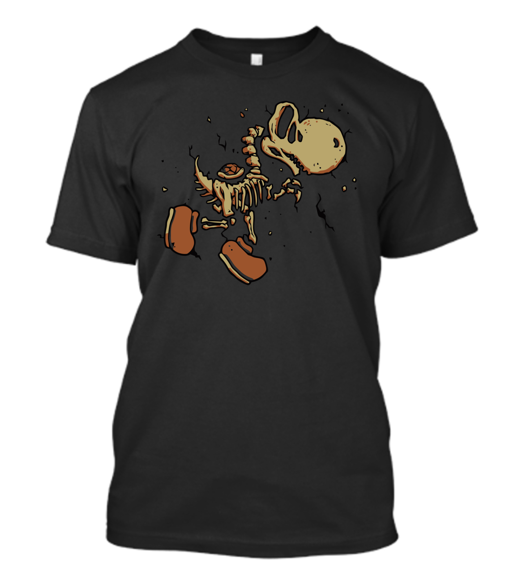 Yoshisaurus Fossilized Skeleton With Classic Shoes T-Shirt