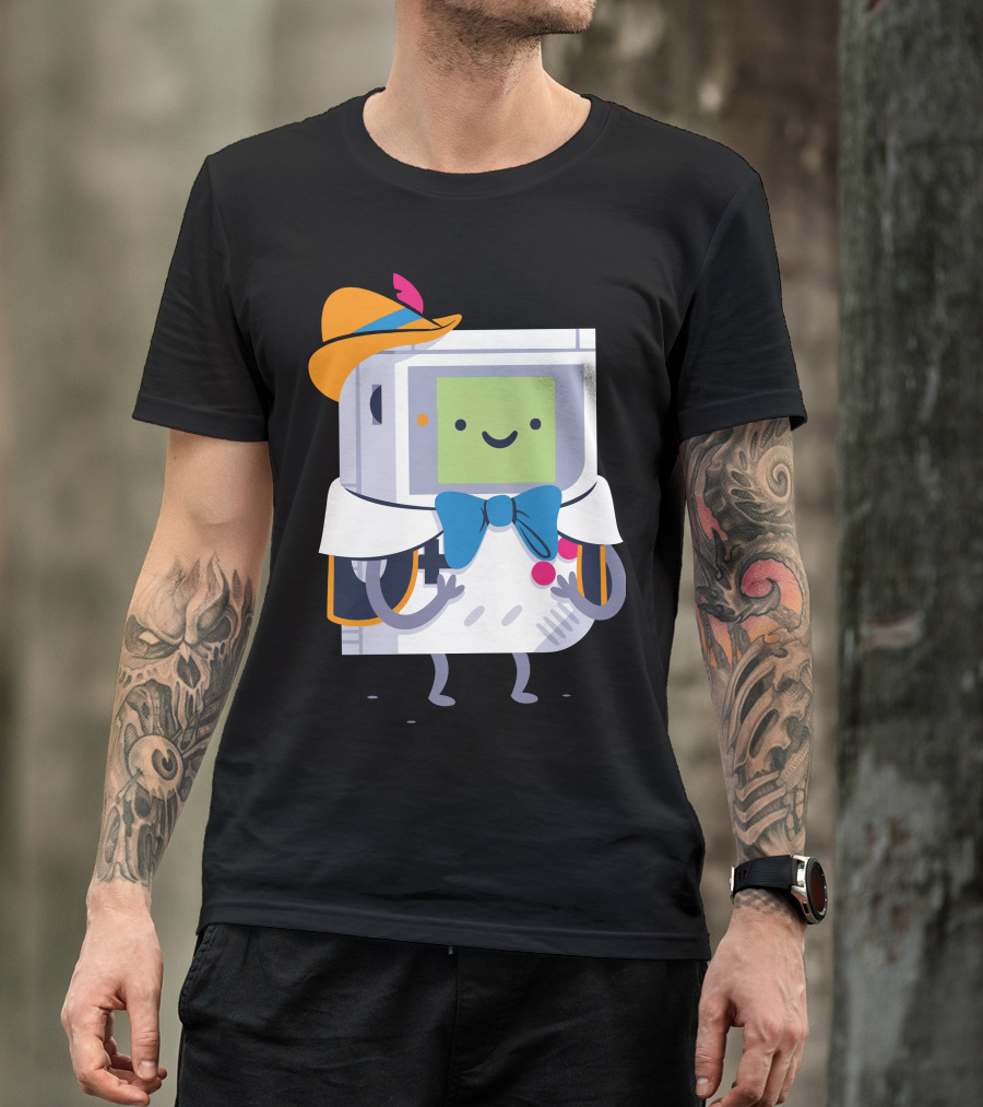 And Someday Retro Game Console Dressed In Bow Tie And Hat T-Shirt