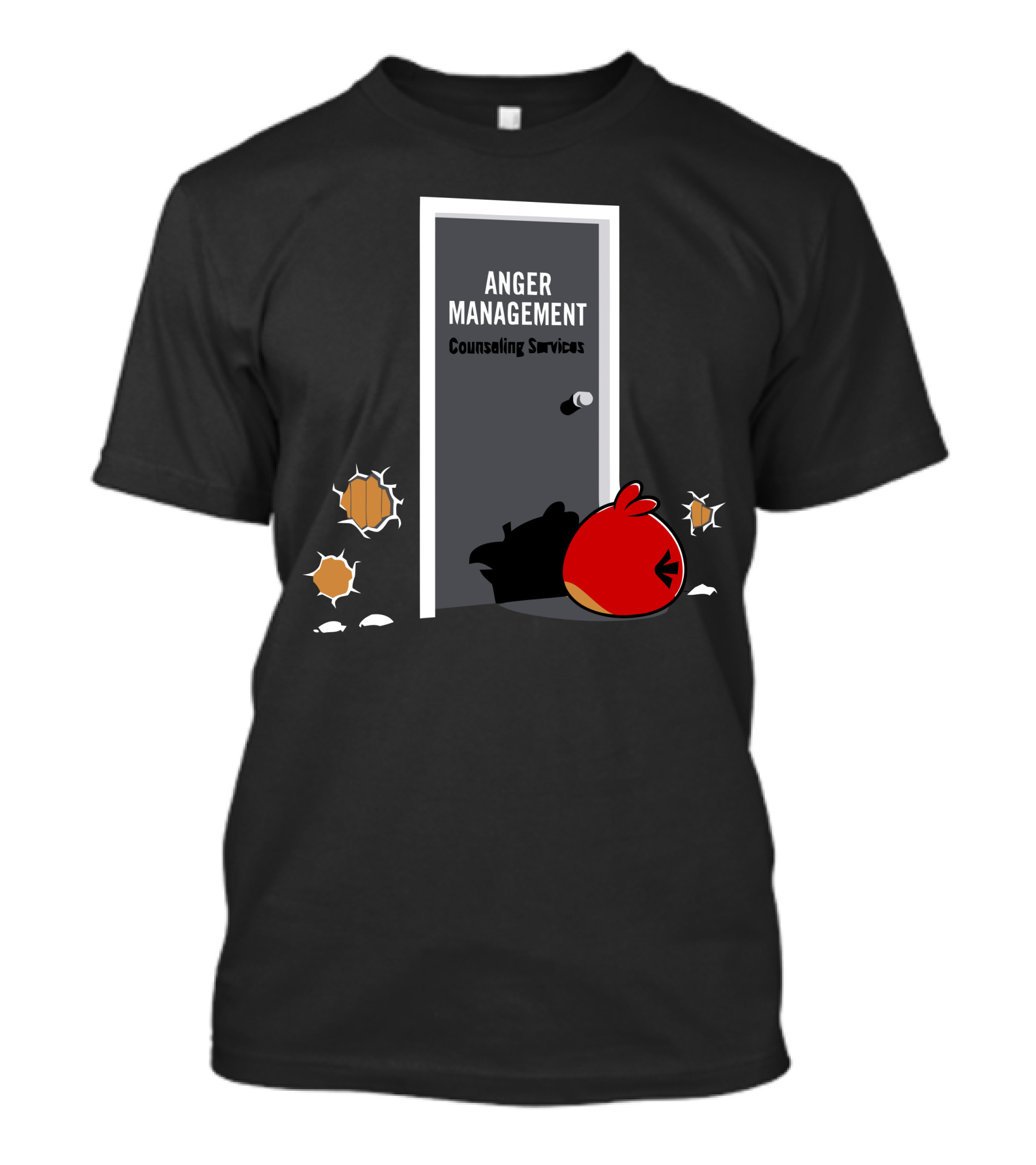Anger Management Counseling Services Angry Birds T-Shirt