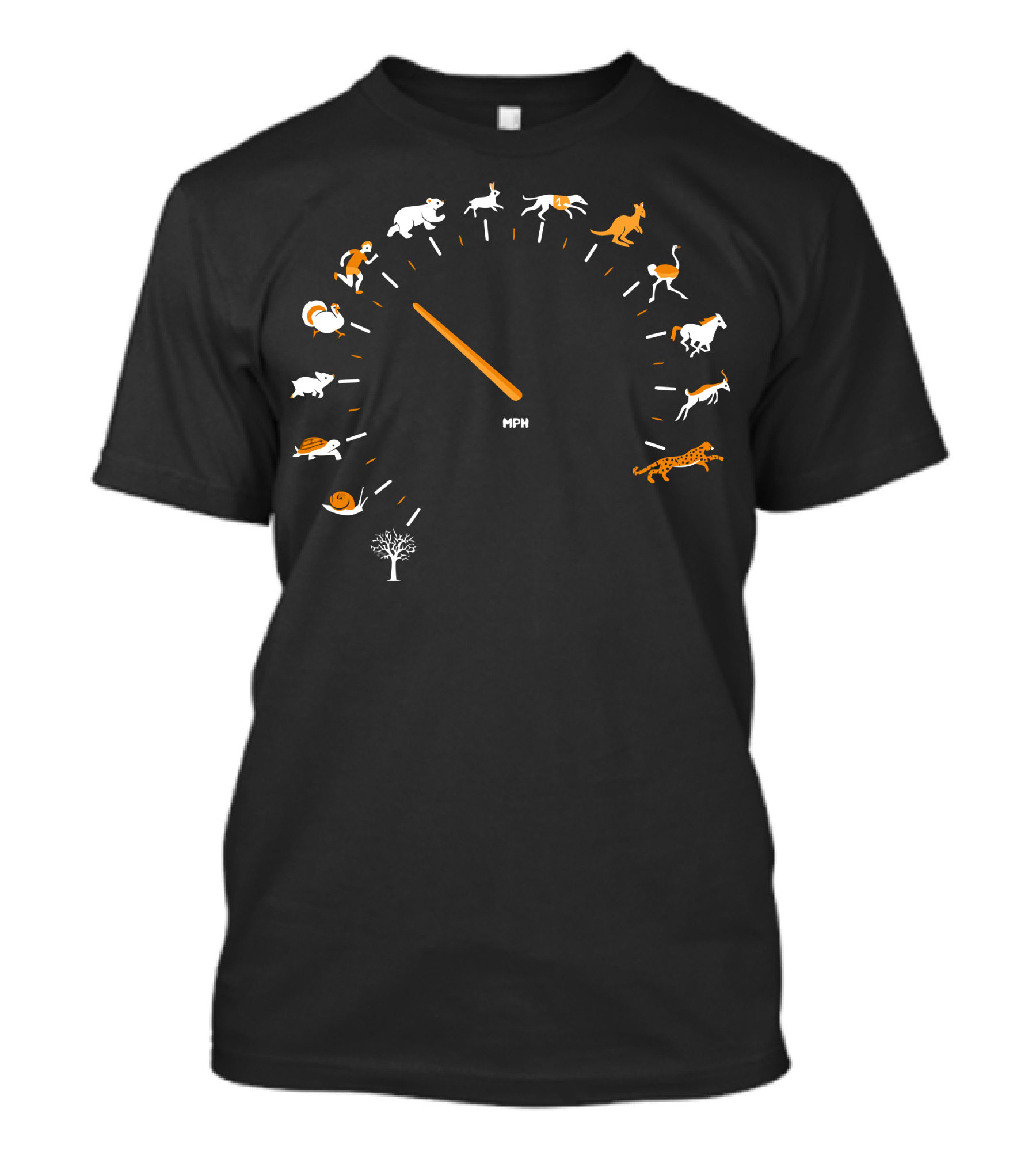 As Fast As I Can Speedometer Animal Icons MPH T-Shirt