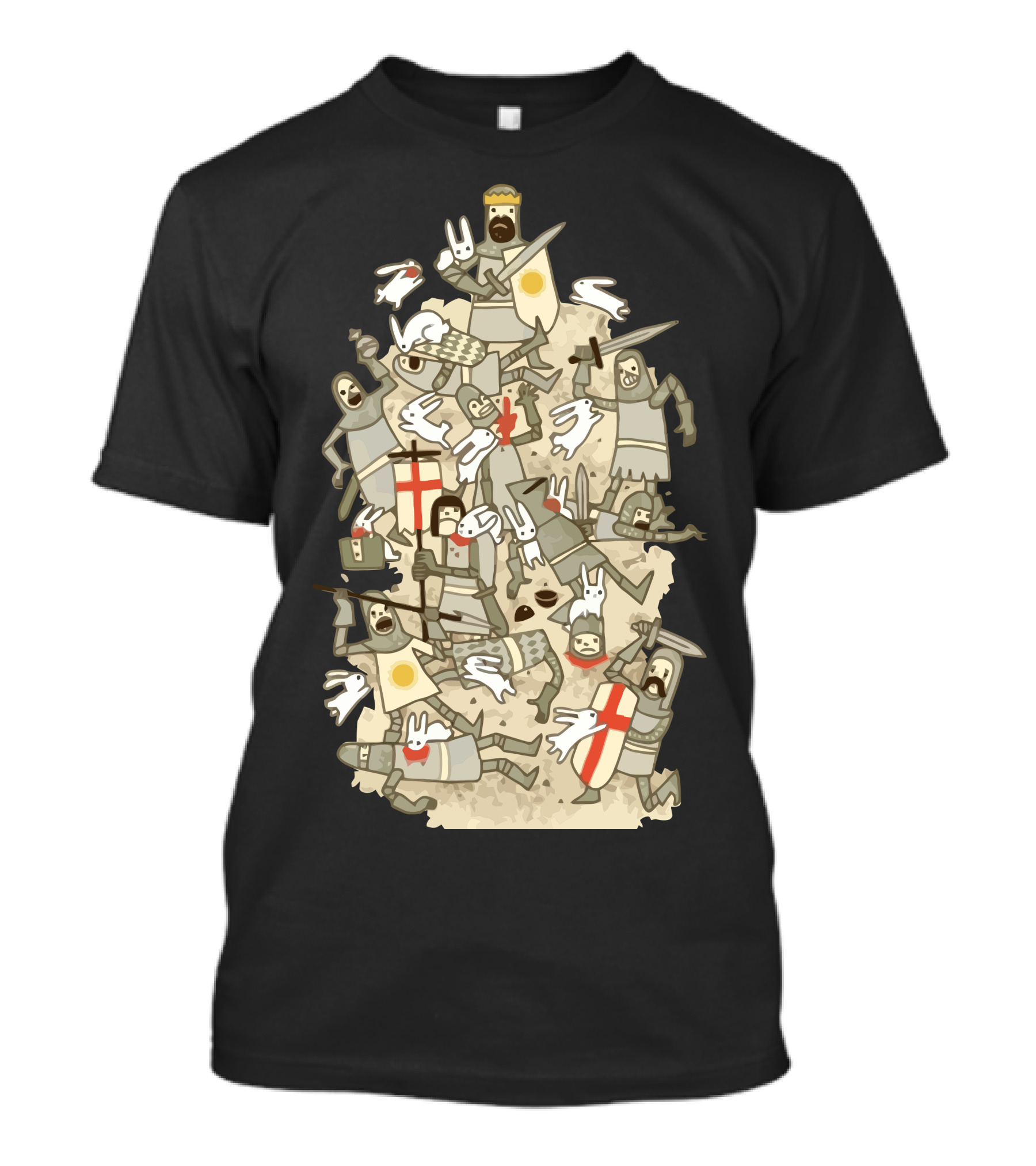 Bad Tempered Rodents Medieval Battle Chaos T-Shirt