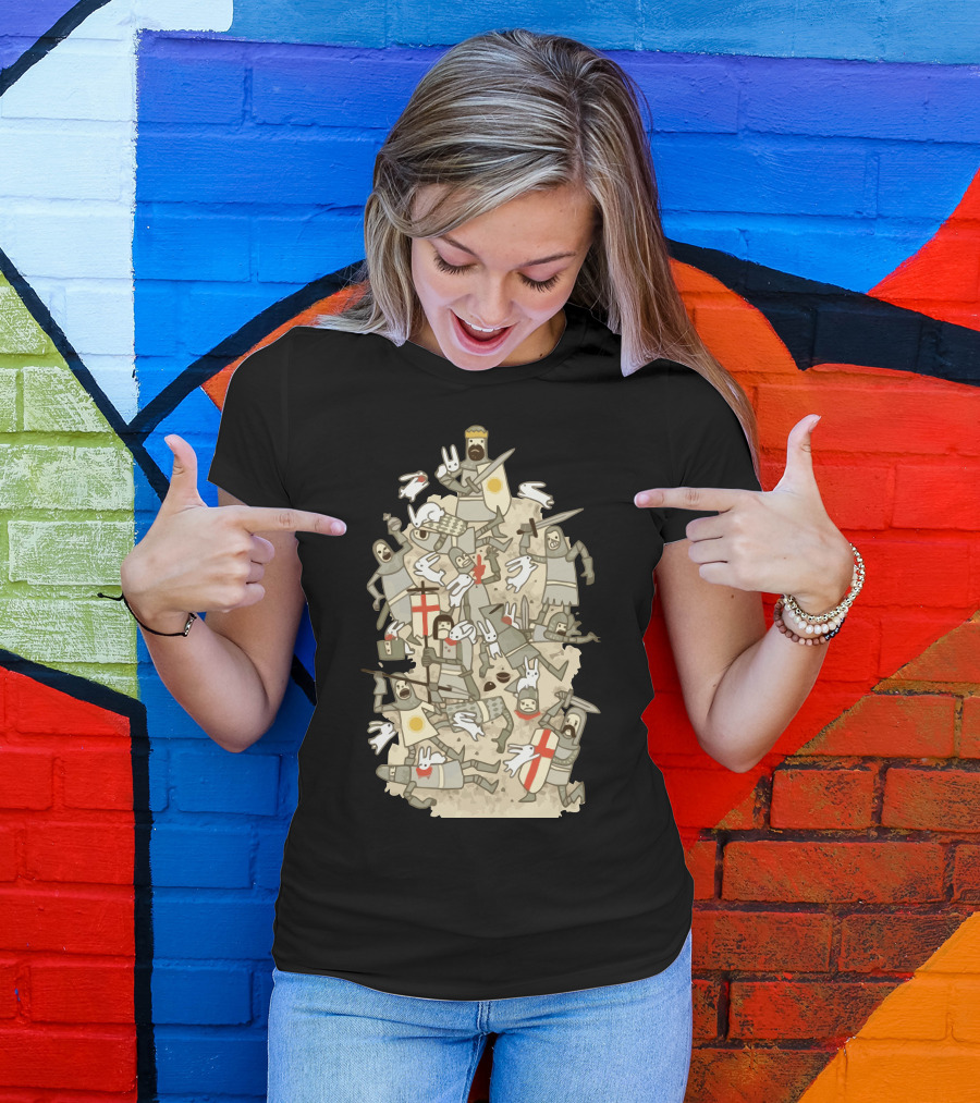 Bad Tempered Rodents Medieval Battle Chaos T-Shirt
