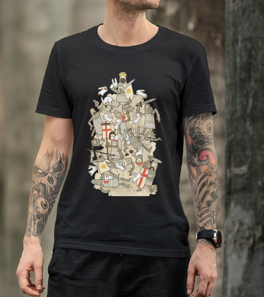 Bad Tempered Rodents Medieval Battle Chaos T-Shirt