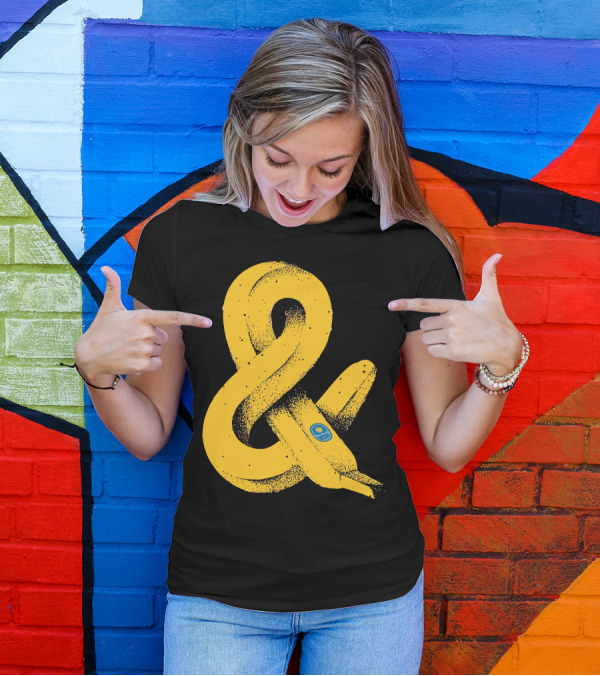 BanA And Yellow Banana Ampersand T-Shirt
