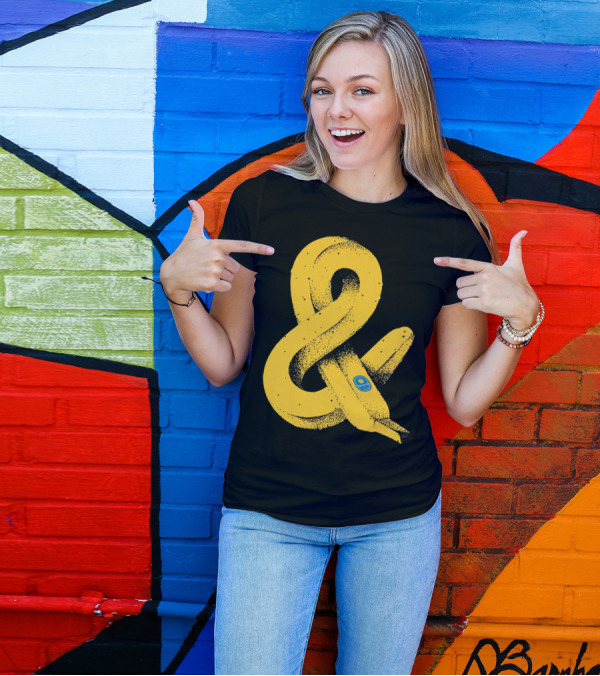 BanA And Yellow Banana Ampersand T-Shirt