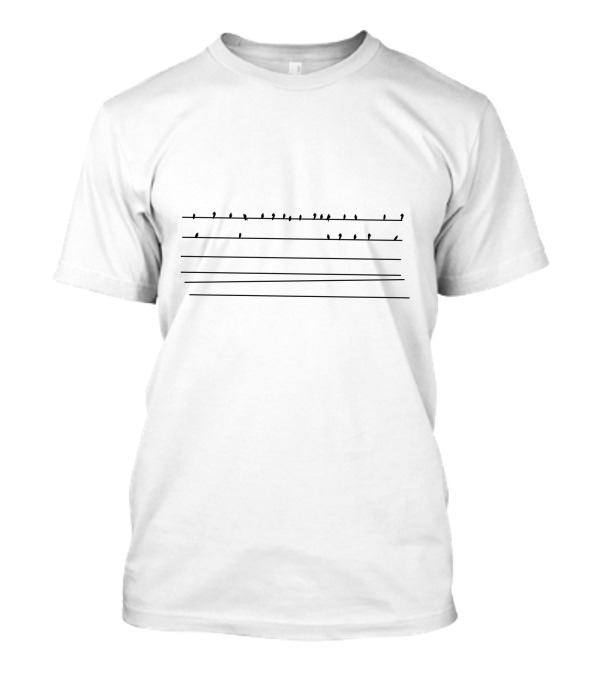 Birds On A Wire Musical Notes T-Shirt