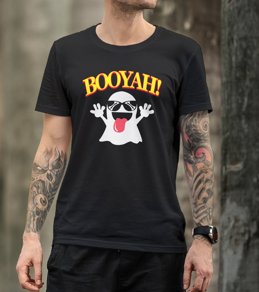 Booyah Ghost With Sunglasses And Tongue Out T-Shirt