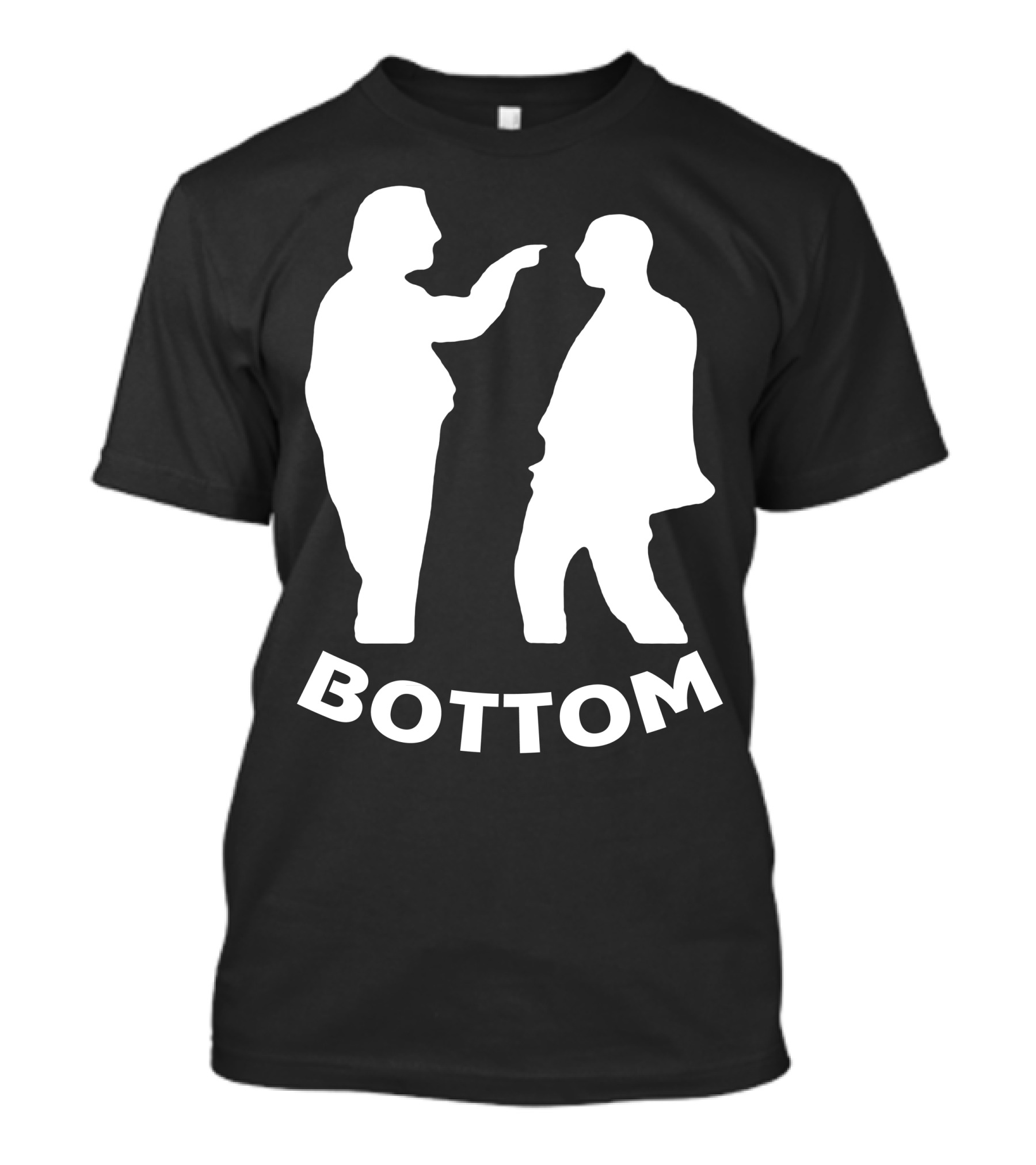 Bottom Comedy Silhouettes Eye Poke Scene T-Shirt