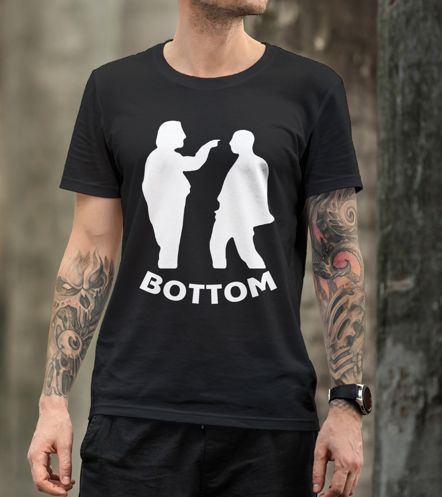Bottom Comedy Silhouettes Eye Poke Scene T-Shirt