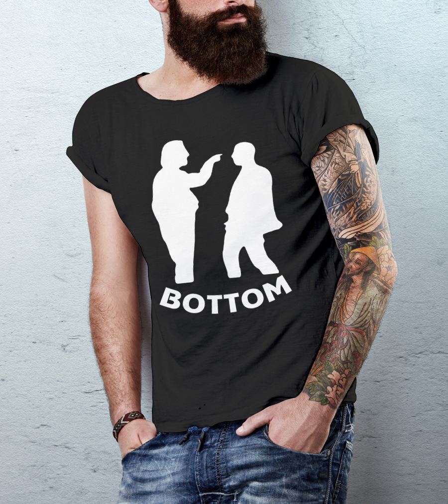 Bottom Comedy Silhouettes Eye Poke Scene T-Shirt