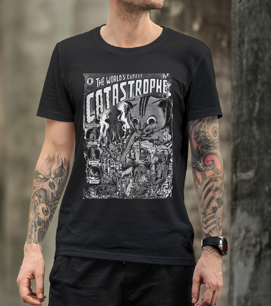 The World's Cutest Catastrophe Featuring Mittens Slayer T-Shirt