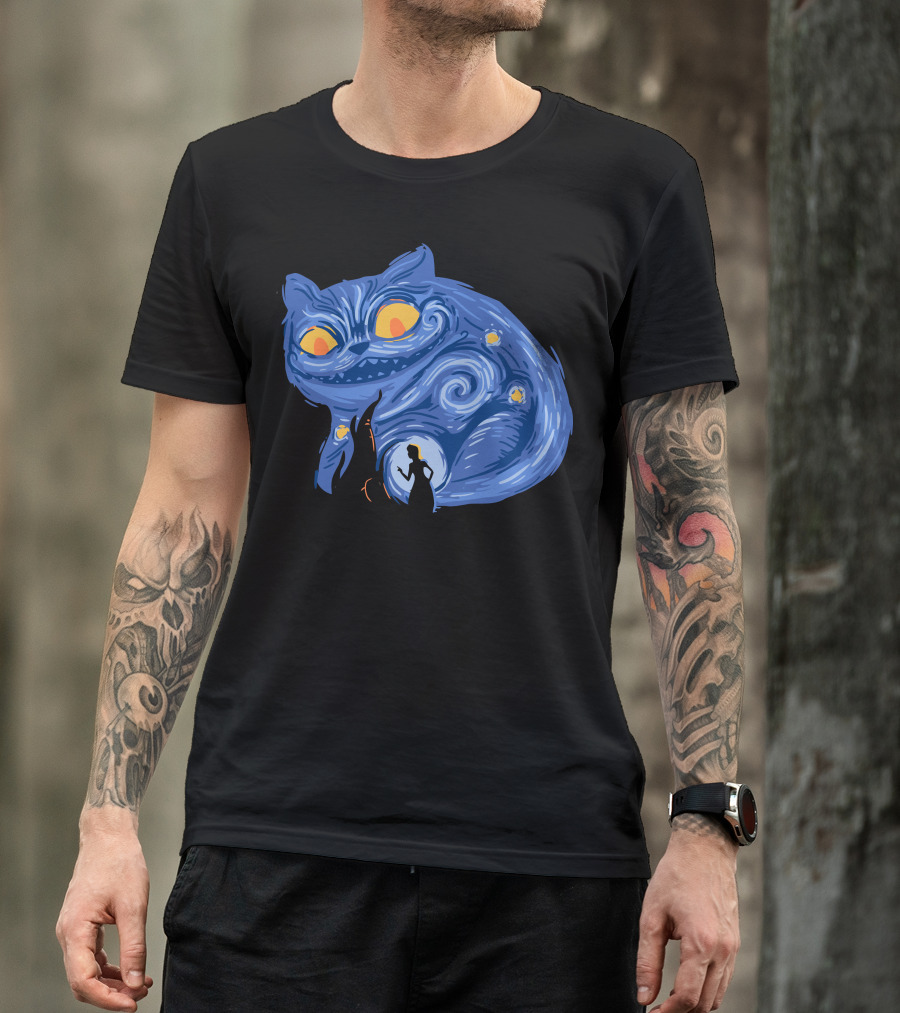 Alice In Wonderland Starry Cheshire Night T-Shirt