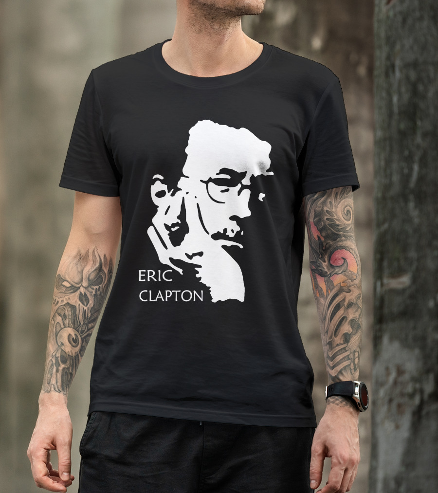 ERIC CLAPTON Stylized Face T-Shirt