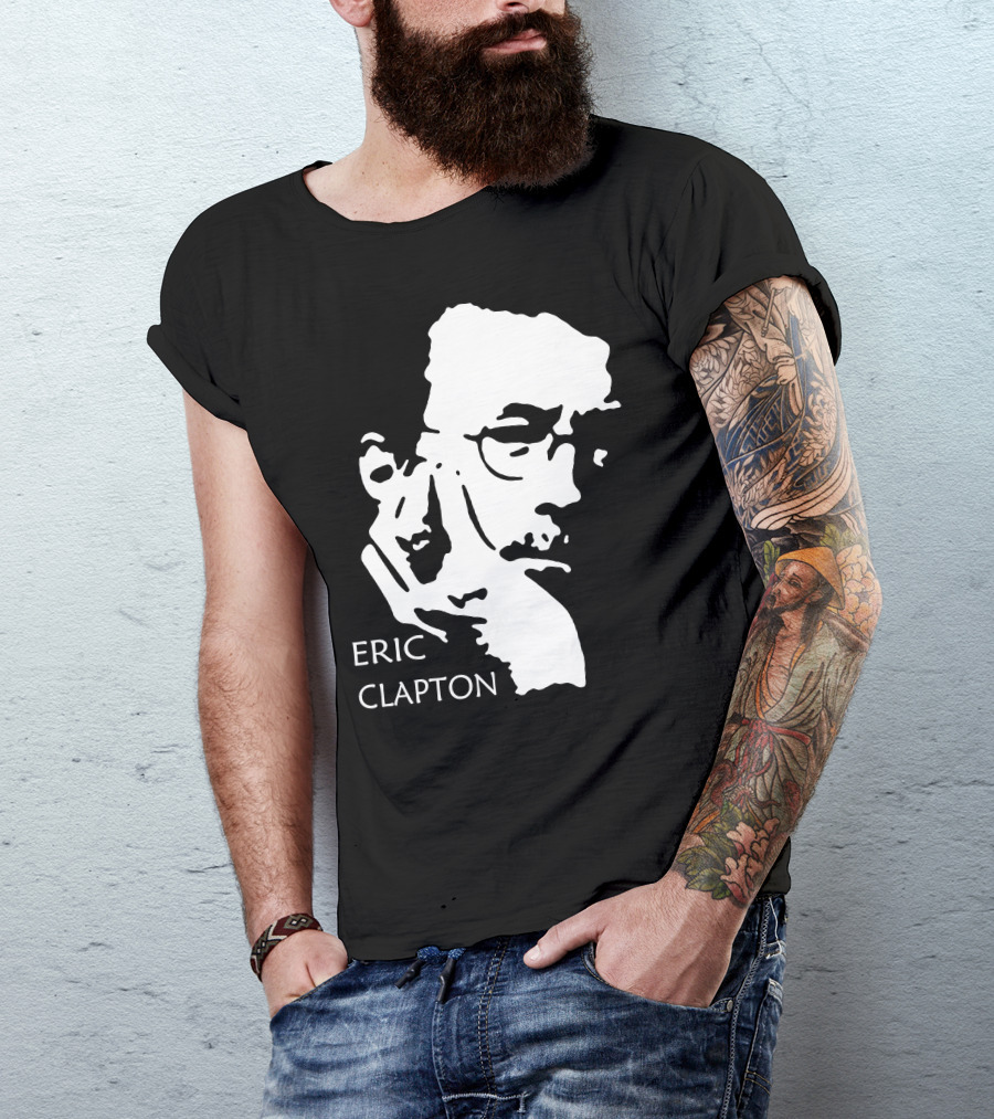 ERIC CLAPTON Stylized Face T-Shirt