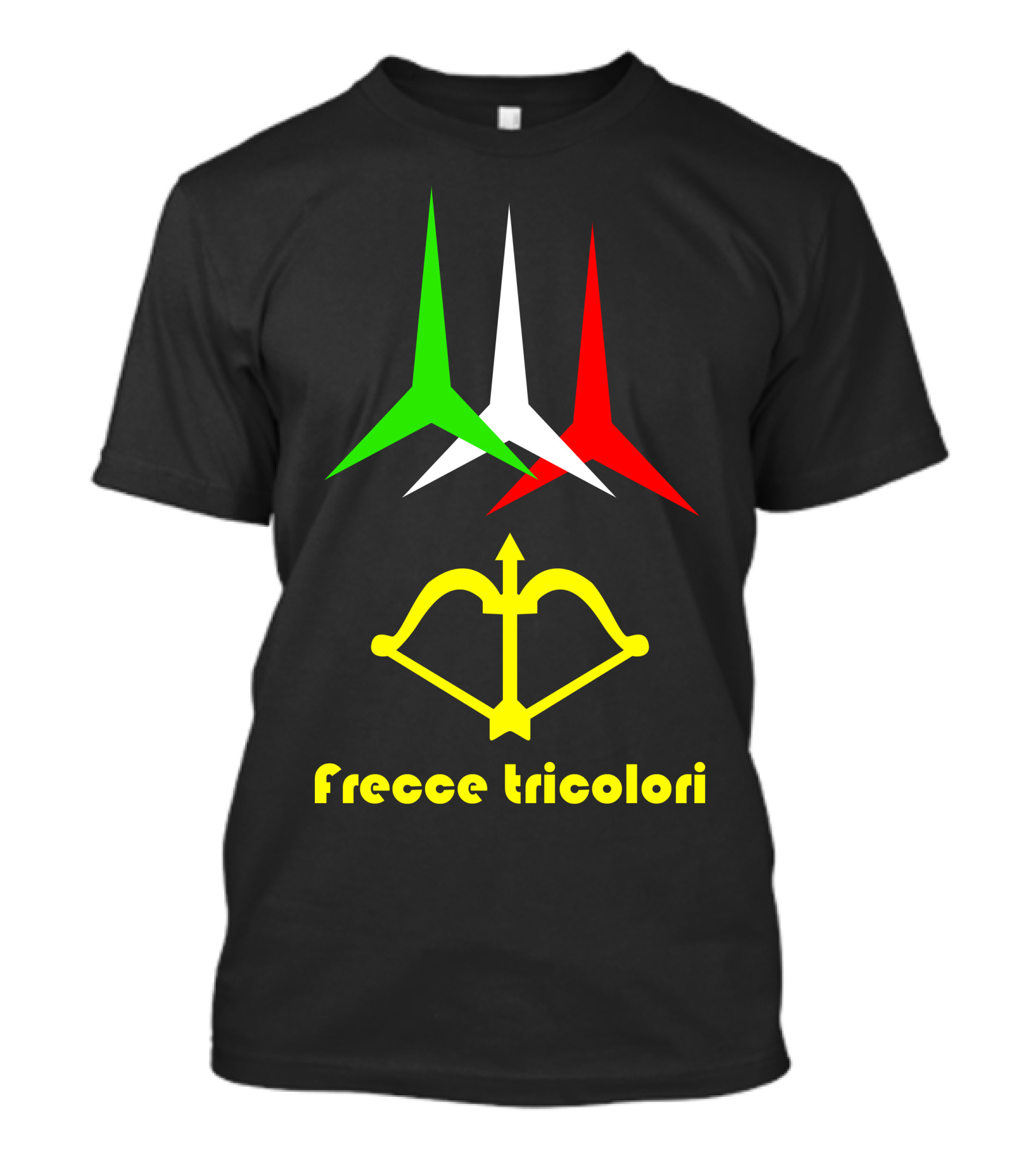 Frecce Tricolori Green White Red Arrows Yellow T-Shirt