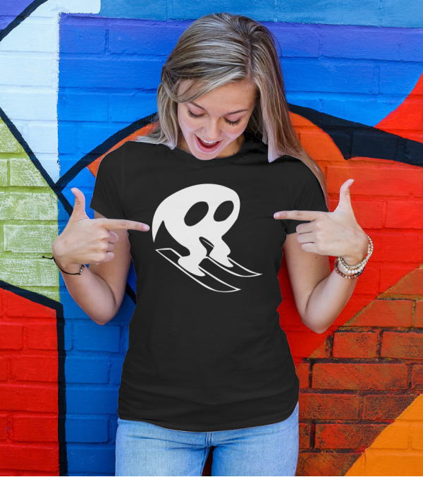 Horace Goes Skiing Skeleton Skier T-Shirt