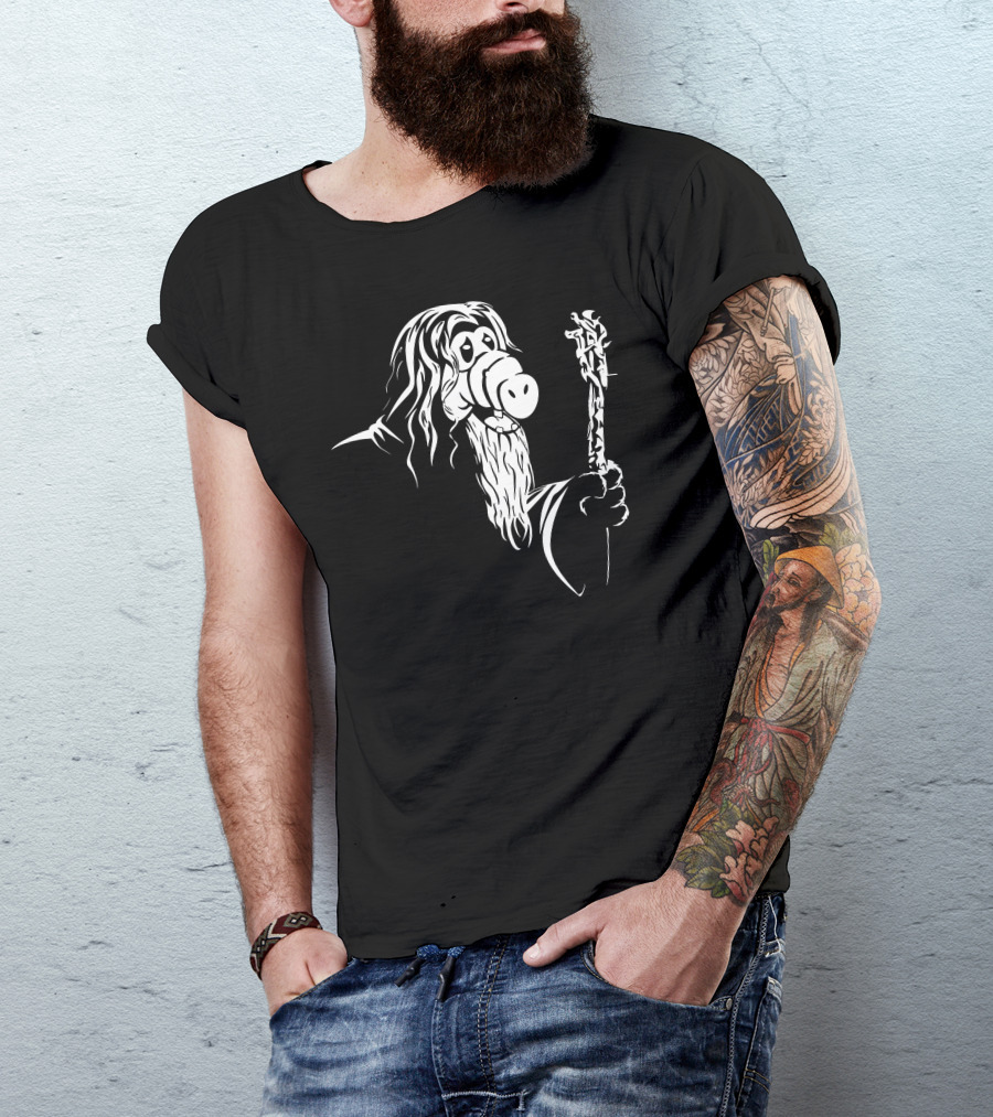 Gandalf Alf Mashup Parody Lord Of The Rings Crossover T-Shirt