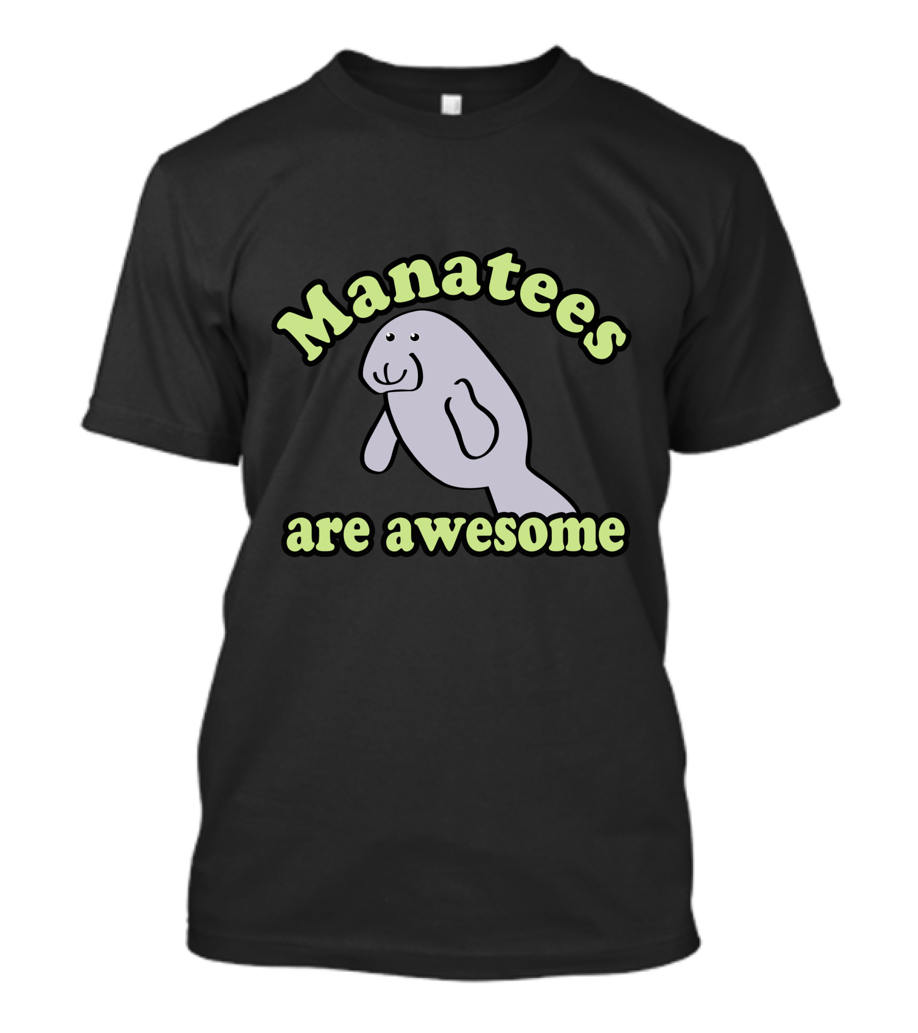 Manatees Are Awesome Cute Cartoon Manatee T-Shirt