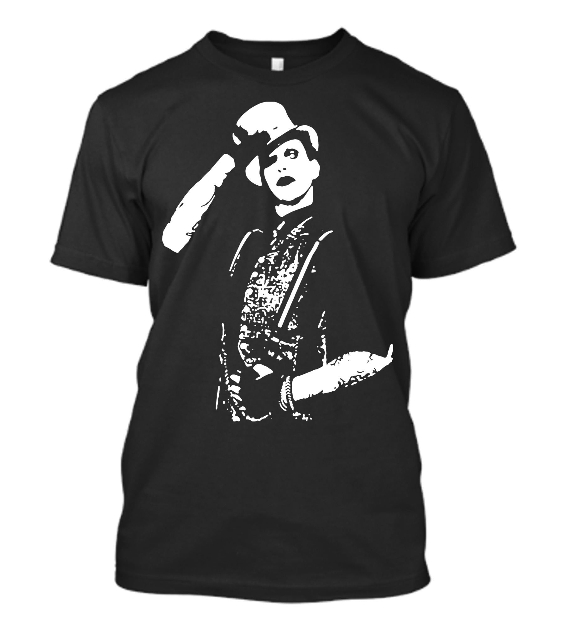 Marilyn Manson Salute Top Hat Monochrome T-Shirt