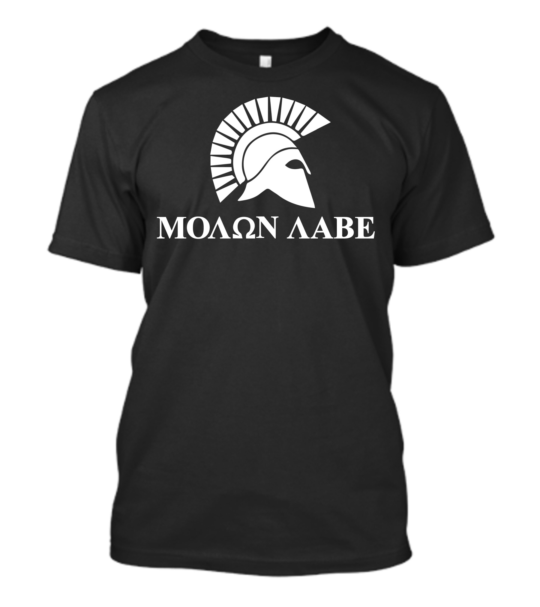 Molon Labe Spartan Helmet Icon Greek Phrase T-Shirt