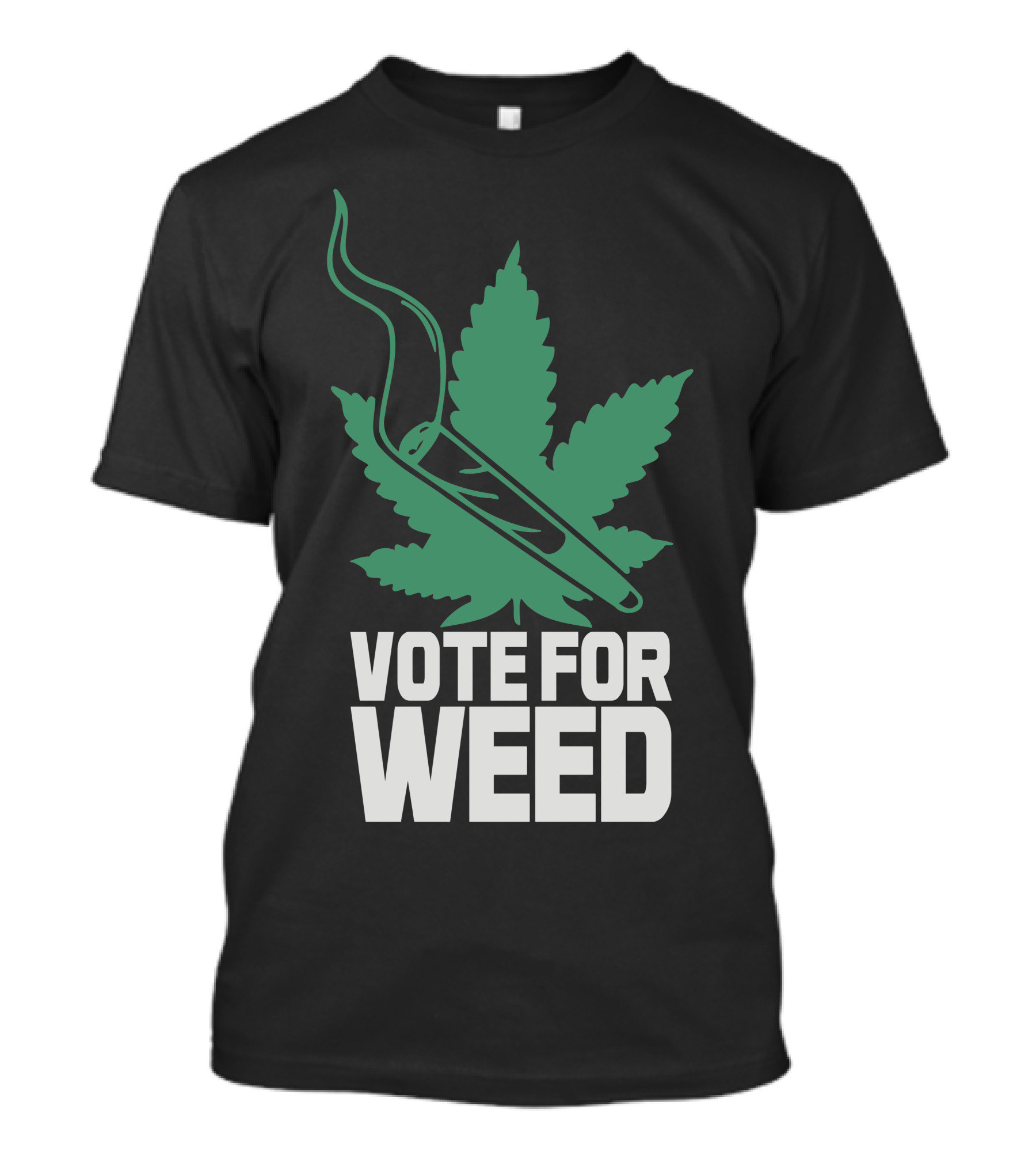 Vote For Weed New Drug Leaf And Joint T-Shirt