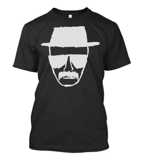 Breaking Bad Heisenberg Face Icon Hat And Sunglasses T-Shirt