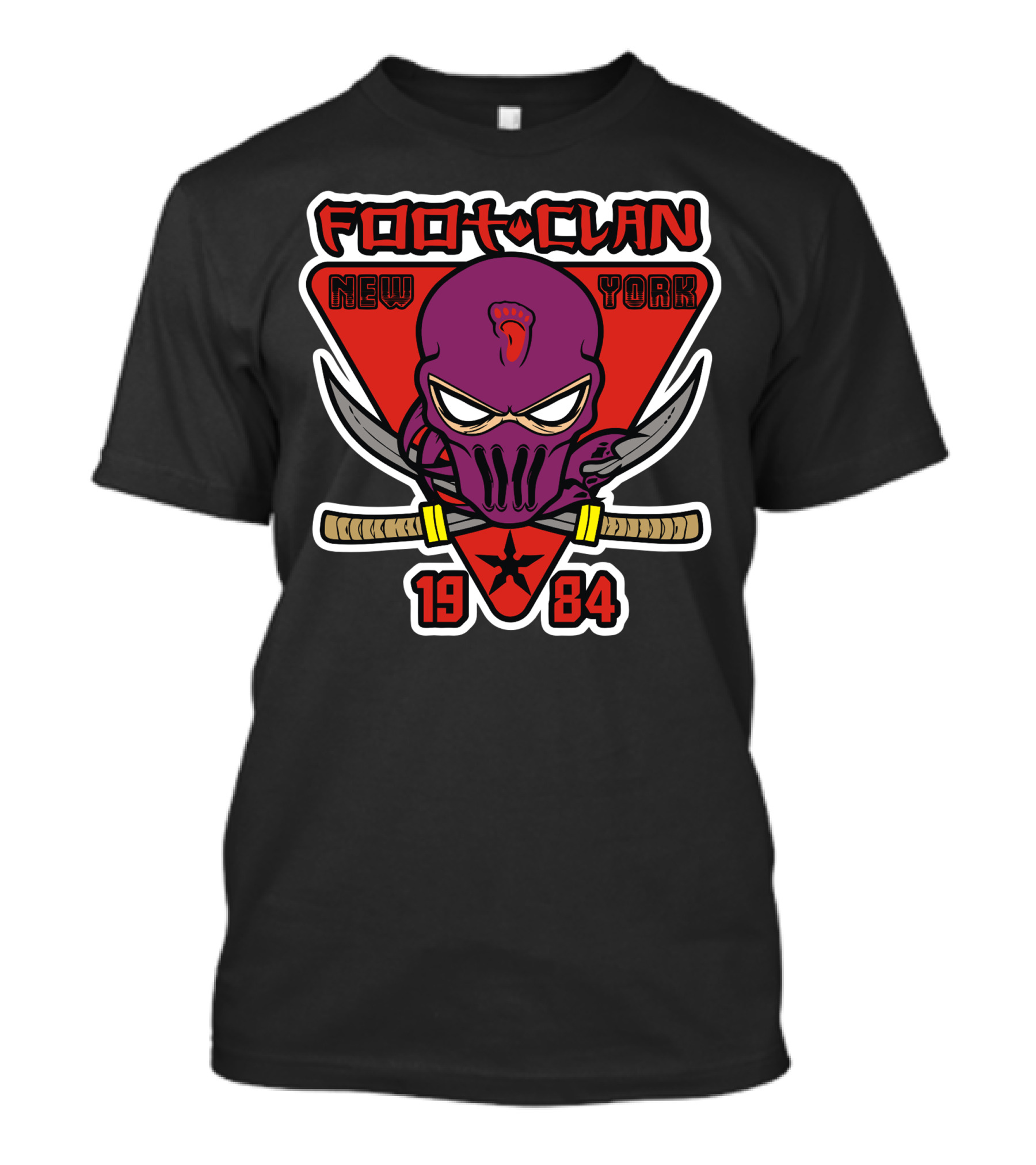 Foot Clan New York 1984 Ninja Mask Swords T-Shirt