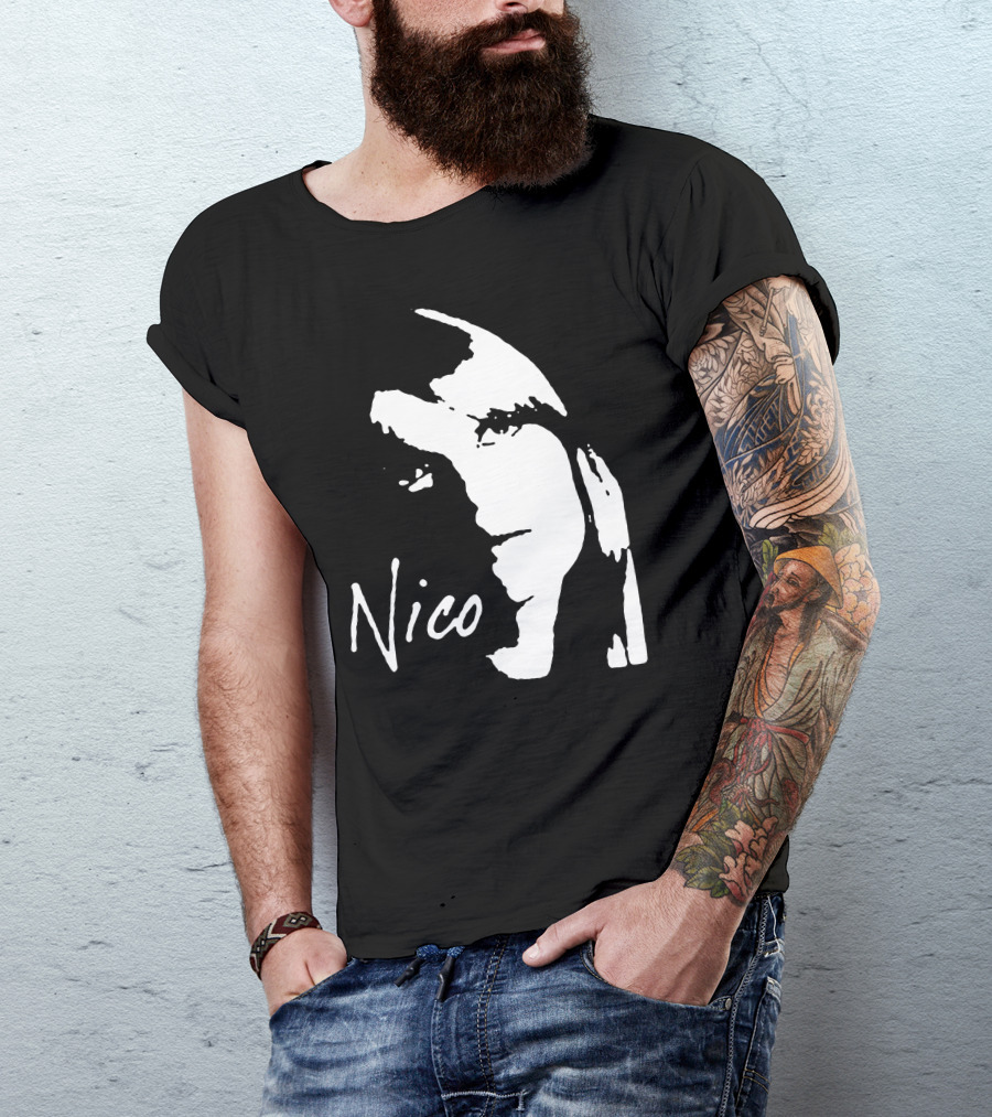 Nico Velvet Underground Iconic Portrait In Stock T-Shirt