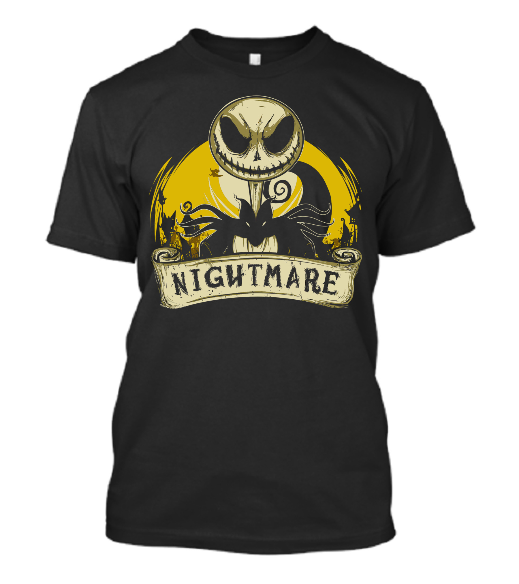 Nightmare Before Christmas Jack Skellington Moonlit Scroll T-Shirt