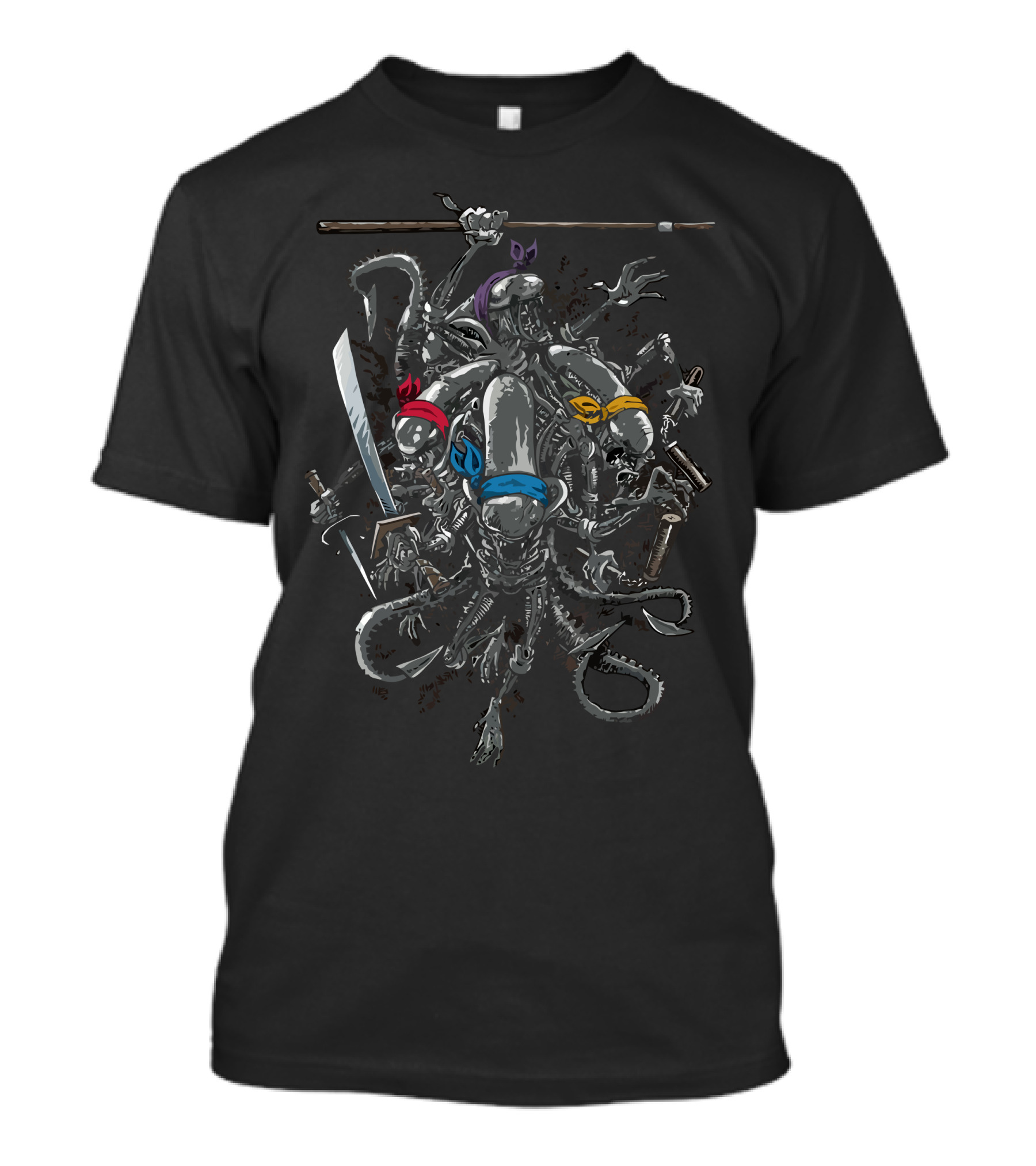 Ninja Turtle Aliens Crossover Warriors T-Shirt