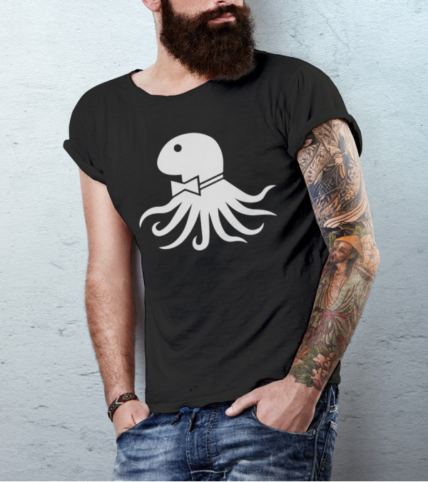 Octopus With Bow Tie In T-Shirt